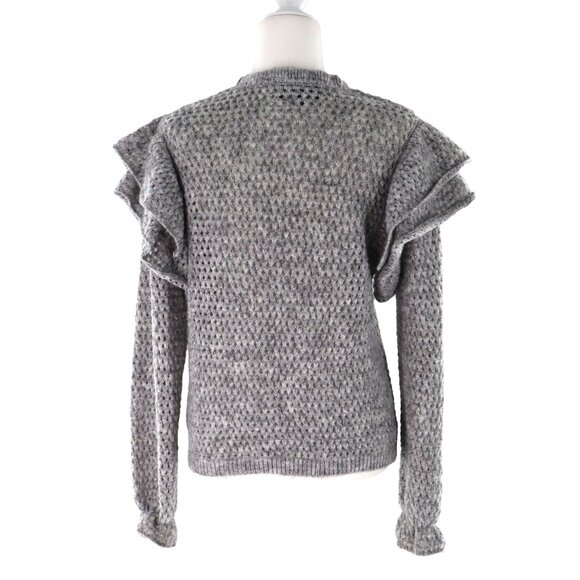 Broadway 38 Wool Sweater Women's XS Gray Twee Boho Bohemian Feminine Night Out - Picture 3 of 10